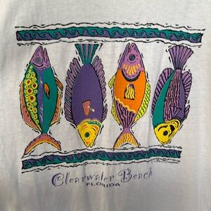 Vintage 90’s Clearwater Beach Tee 🐠🎣